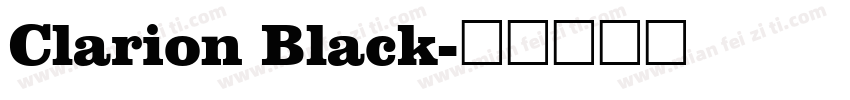 Clarion Black字体转换